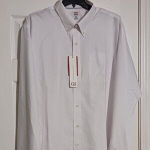 CUTTER & BUCK 3X TTTG White long sleeve dress shirt